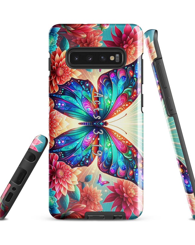 "Acts 3:19 Butterfly Inspiration" - Protective Samsung Case with Spiritual Design - TEXT OF TRUTH8524826_16969