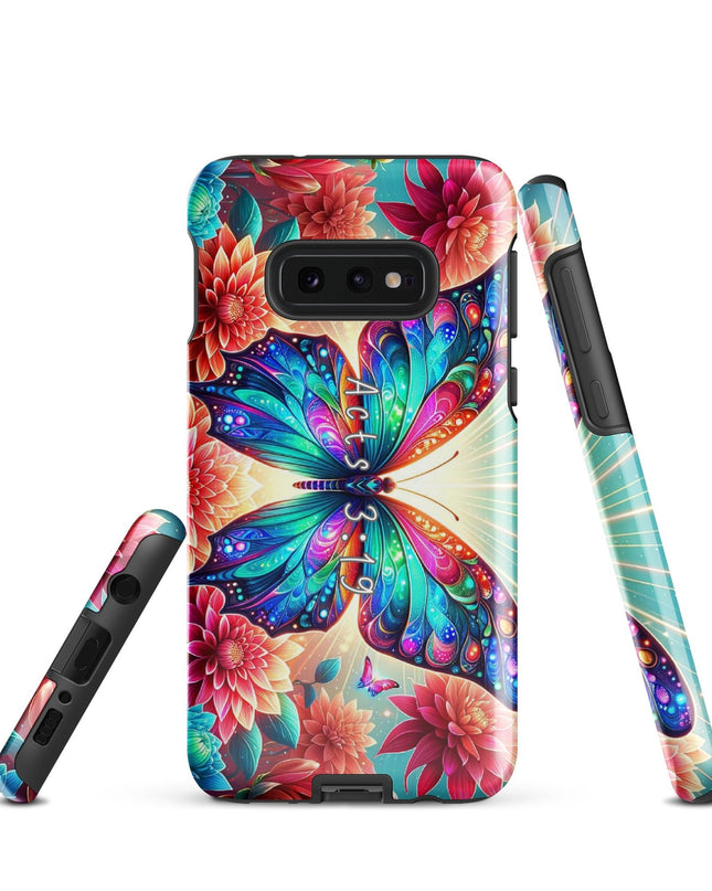 "Acts 3:19 Butterfly Inspiration" - Protective Samsung Case with Spiritual Design - TEXT OF TRUTH8524826_16973