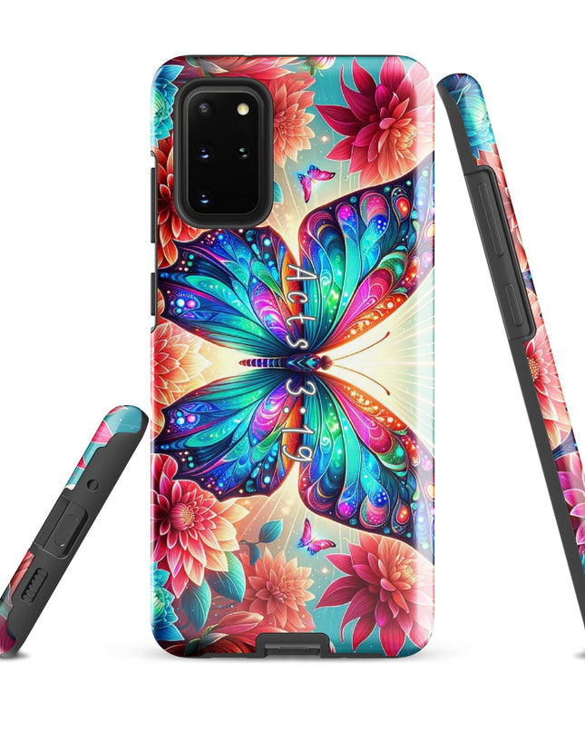 "Acts 3:19 Butterfly Inspiration" - Protective Samsung Case with Spiritual Design - TEXT OF TRUTH8524826_16977