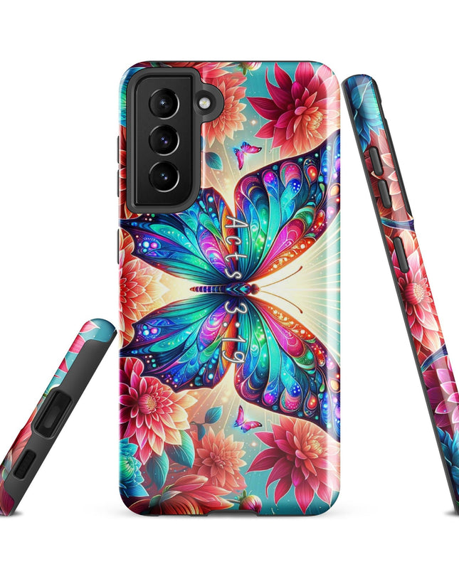 "Acts 3:19 Butterfly Inspiration" - Protective Samsung Case with Spiritual Design - TEXT OF TRUTH8524826_16983