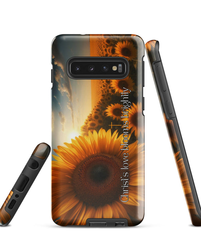 Christ's Love Blooms Brightly Sunflower Samsung Case: Spiritual Protection - TEXT OF TRUTH7794988_16971