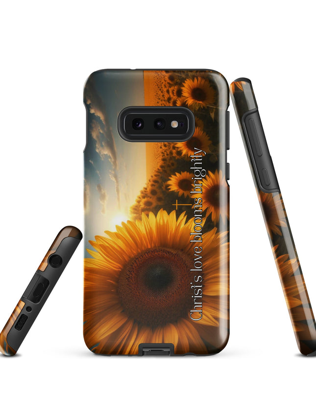 Christ's Love Blooms Brightly Sunflower Samsung Case: Spiritual Protection - TEXT OF TRUTH7794988_16973