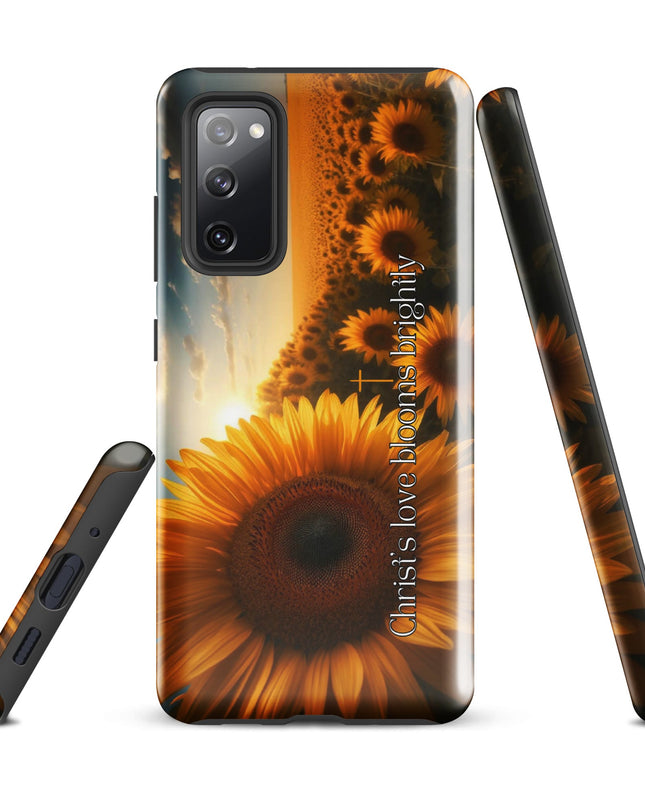 Christ's Love Blooms Brightly Sunflower Samsung Case: Spiritual Protection - TEXT OF TRUTH7794988_16975