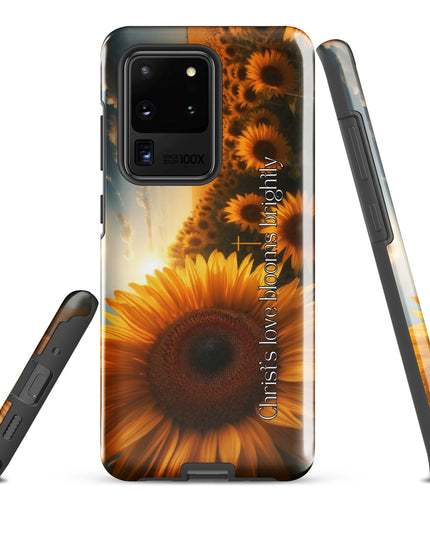 Christ's Love Blooms Brightly Sunflower Samsung Case: Spiritual Protection - TEXT OF TRUTH7794988_16979