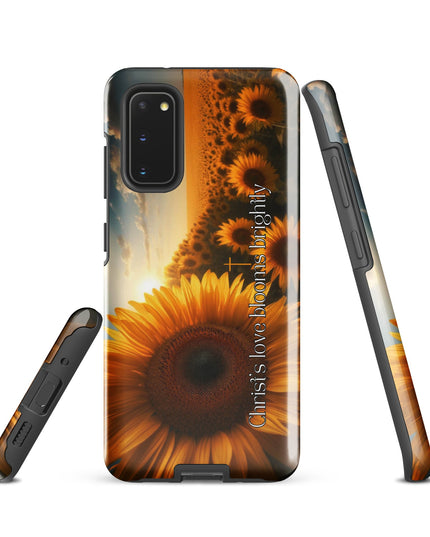 Christ's Love Blooms Brightly Sunflower Samsung Case: Spiritual Protection - TEXT OF TRUTH7794988_16981