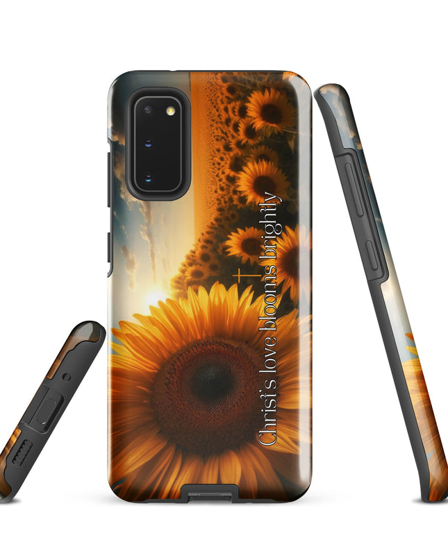 Christ's Love Blooms Brightly Sunflower Samsung Case: Spiritual Protection - TEXT OF TRUTH7794988_16981