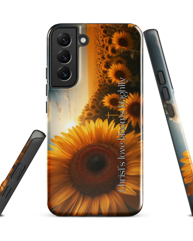 Christ's Love Blooms Brightly Sunflower Samsung Case: Spiritual Protection - TEXT OF TRUTH7794988_16991