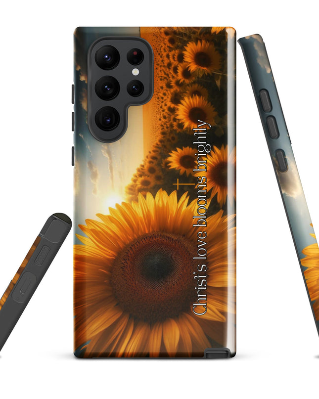 Christ's Love Blooms Brightly Sunflower Samsung Case: Spiritual Protection - TEXT OF TRUTH7794988_16993