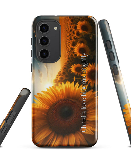 Christ's Love Blooms Brightly Sunflower Samsung Case: Spiritual Protection - TEXT OF TRUTH7794988_16997