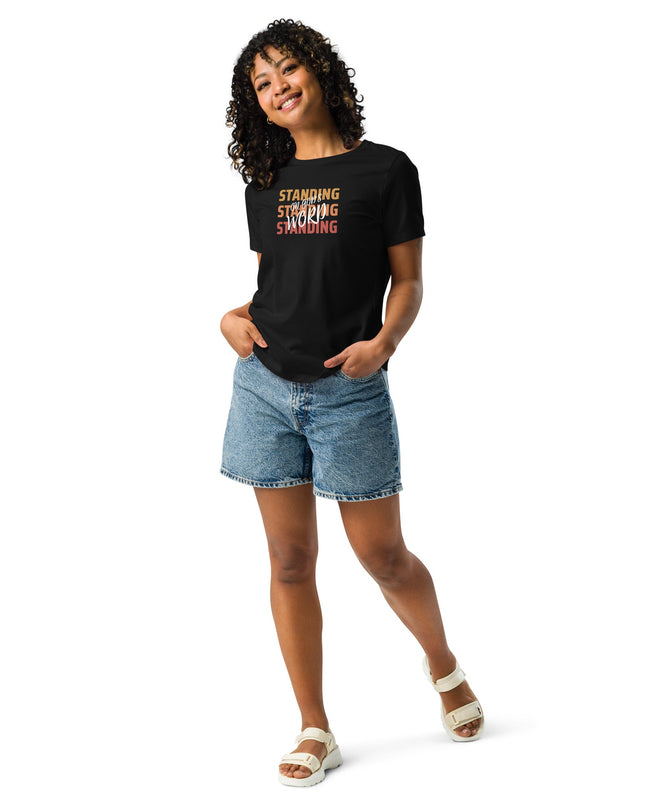 Confident Foundation: Christian Women's Tee - Standing on God's Truth - TEXT OF TRUTH7466458_10235