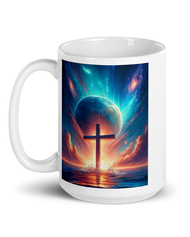 "Cosmic Faith 15oz Ceramic Mug - Sip the Majesty of Creation" - TEXT OF TRUTH2020989_4830