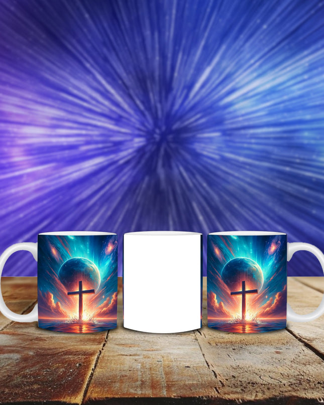 "Cosmic Faith 15oz Ceramic Mug - Sip the Majesty of Creation" - TEXT OF TRUTH2020989_4830