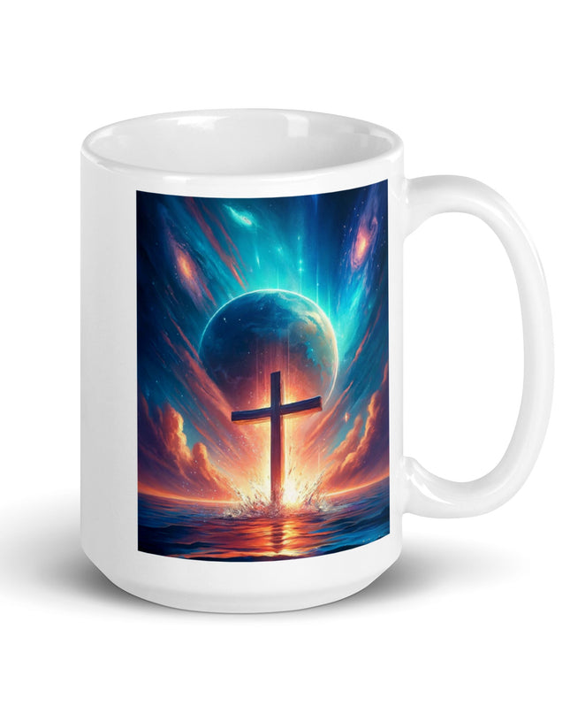 "Cosmic Faith 15oz Ceramic Mug - Sip the Majesty of Creation" - TEXT OF TRUTH2020989_4830