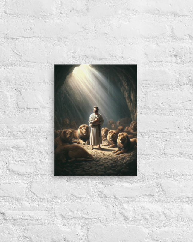 "Daniel in the Lions' Den - Divine Protection Canvas Art" - TEXT OF TRUTH7096629_5