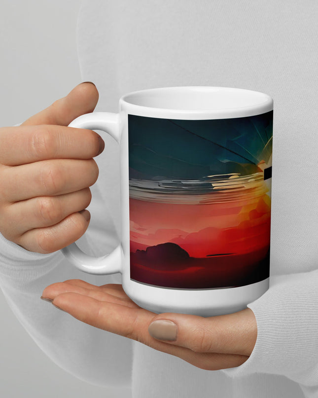 "Divine Dawn 15oz Ceramic Mug - Embrace the Light with Every Sip" - TEXT OF TRUTH1139088_4830