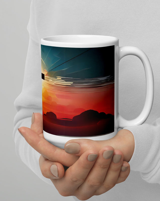 "Divine Dawn 15oz Ceramic Mug - Embrace the Light with Every Sip" - TEXT OF TRUTH1139088_4830