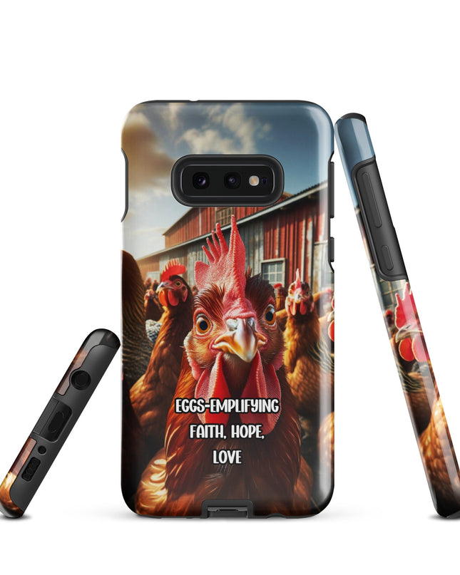 "Eggs-emplifying Faith, Hope, Love" Chicken-Themed Samsung Case - TEXT OF TRUTH5018691_16973