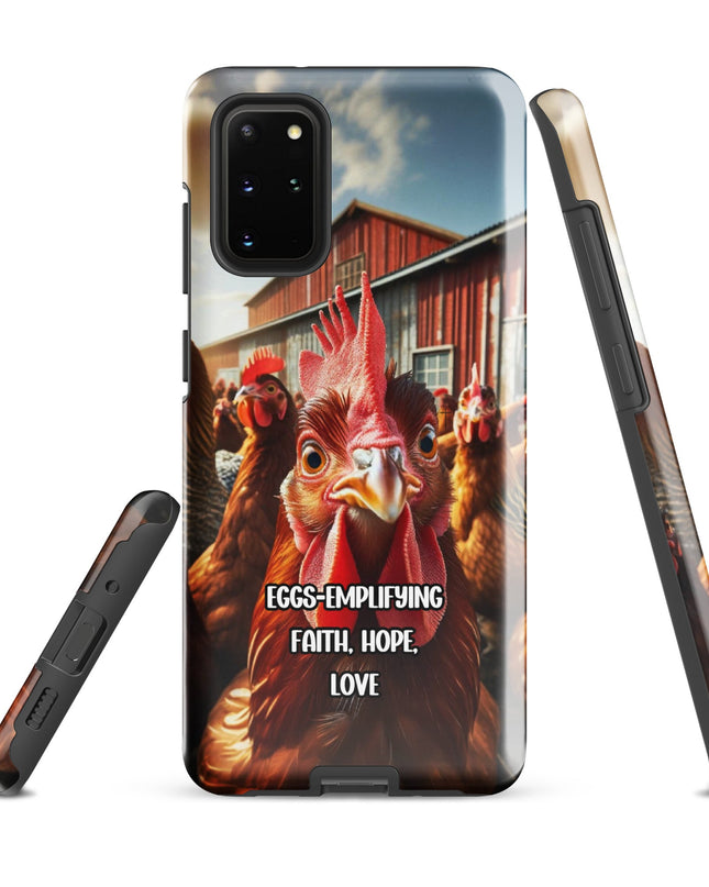 "Eggs-emplifying Faith, Hope, Love" Chicken-Themed Samsung Case - TEXT OF TRUTH5018691_16977