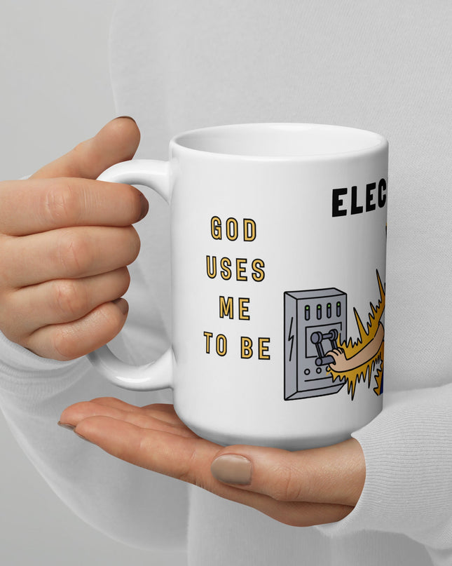 "Enlightened Charge 15oz Ceramic Mug - Illuminating Your Day with Humor and Faith" - TEXT OF TRUTH9871270_4830