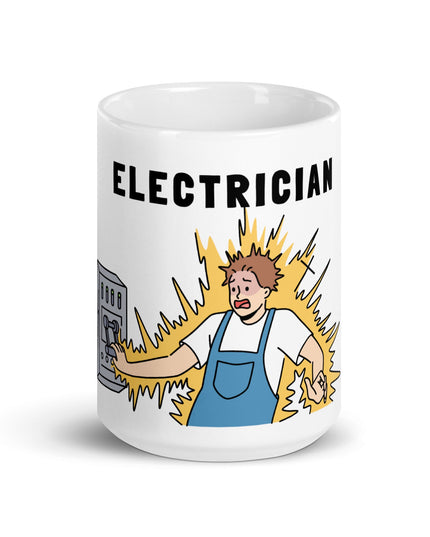 "Enlightened Charge 15oz Ceramic Mug - Illuminating Your Day with Humor and Faith" - TEXT OF TRUTH9871270_4830