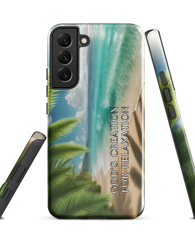 God's Creation for Relaxation iPhone Case: Beach Inspired Spiritual Armor - TEXT OF TRUTH7037112_16991