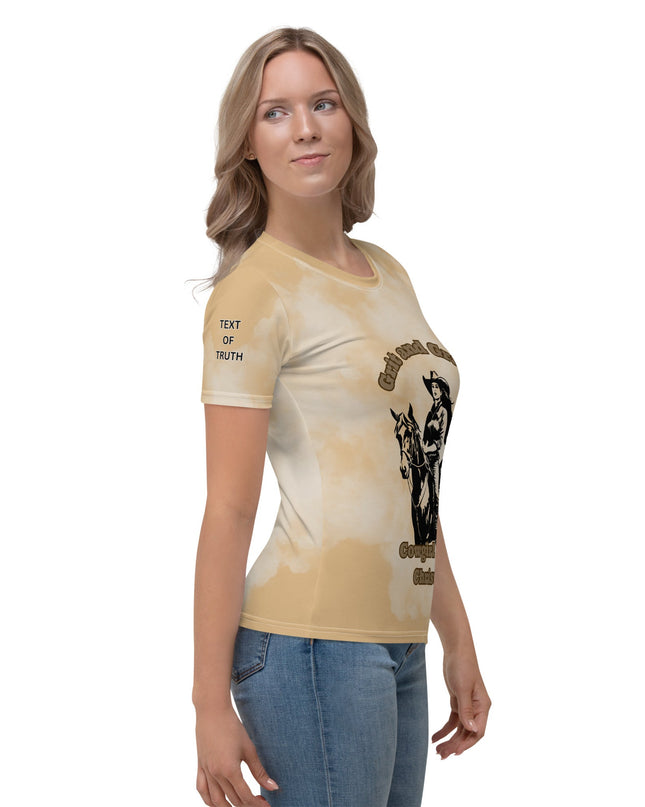 Grit and Grace – Cowgirl for Christ Women’s All - Over Print Christian Shirt - TEXT OF TRUTH ™1154581_8884