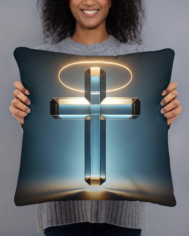 Modern Halo Cross Inspirational Pillow - TEXT OF TRUTH ™1999775_4532