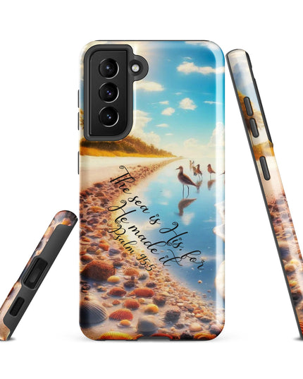 Nautical Psalm 95:5 Samsung Case - Durable Ocean-Inspired Protection for Galaxy Users - TEXT OF TRUTH5711231_16983