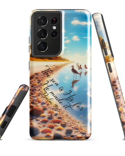 Nautical Psalm 95:5 Samsung Case - Durable Ocean-Inspired Protection for Galaxy Users - TEXT OF TRUTH5711231_16987