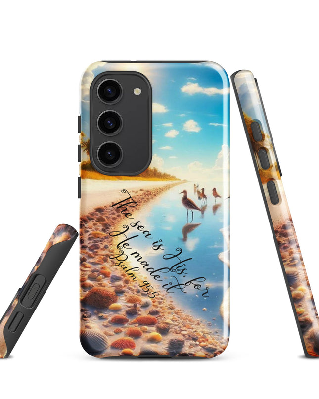 Nautical Psalm 95:5 Samsung Case - Durable Ocean-Inspired Protection for Galaxy Users - TEXT OF TRUTH5711231_17001