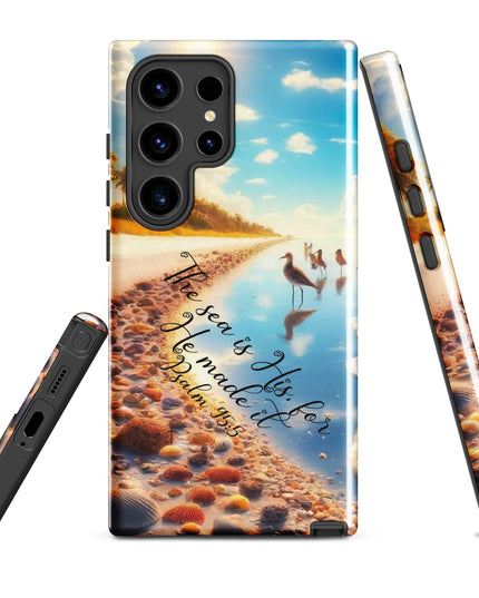 Nautical Psalm 95:5 Samsung Case - Durable Ocean-Inspired Protection for Galaxy Users - TEXT OF TRUTH5711231_18745