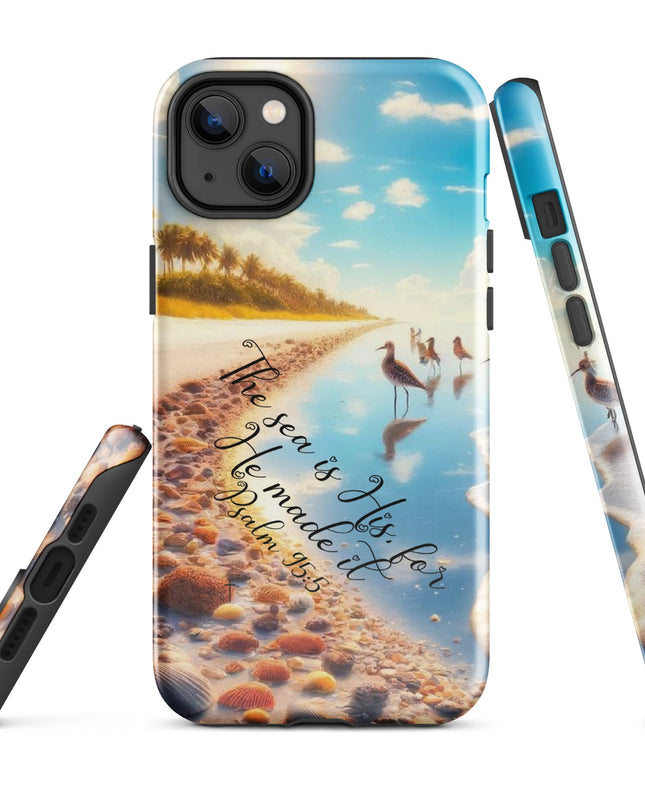 Oceanic Serenity iPhone Case - Psalm 95:5 Inspired Protective Cover for Sea Lovers - TEXT OF TRUTH8617731_16128