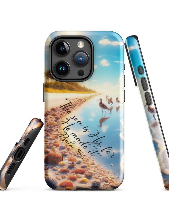 Oceanic Serenity iPhone Case - Psalm 95:5 Inspired Protective Cover for Sea Lovers - TEXT OF TRUTH8617731_17718