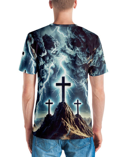 Redeemed by the Cross – Men’s All - Over Christian Print Shirt - TEXT OF TRUTH ™6475991_8850