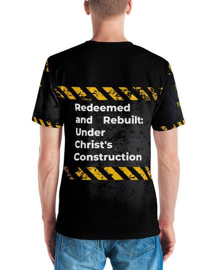 Redeemed & Rebuilt – Men's Christian Construction Theme Shirt - TEXT OF TRUTH ™4648111_8850