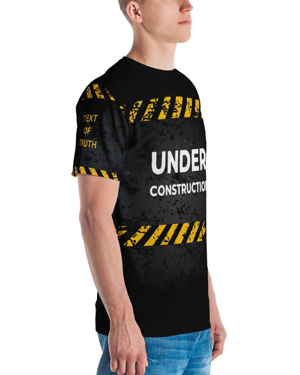 Redeemed & Rebuilt – Men's Christian Construction Theme Shirt - TEXT OF TRUTH ™4648111_8850