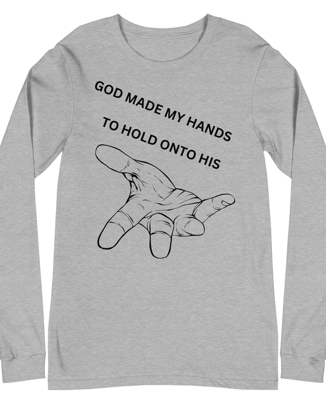 Heavenly Embrace: Christian Men's Shirt - Holding God's Handcrafted Purpose - TEXT OF TRUTH3124882_10087