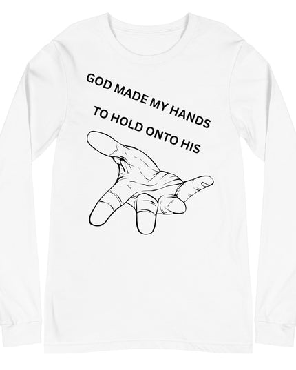 Heavenly Embrace: Christian Men's Shirt - Holding God's Handcrafted Purpose - TEXT OF TRUTH3124882_10141