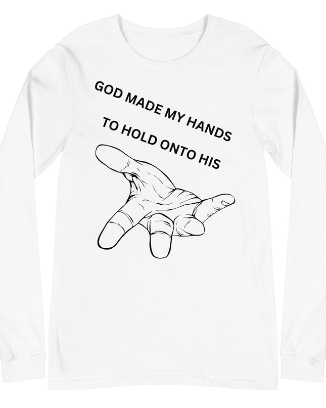 Heavenly Embrace: Christian Men's Shirt - Holding God's Handcrafted Purpose - TEXT OF TRUTH3124882_10141