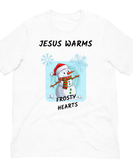 Heartwarming Faith Tee: 'Jesus Warms Frosty Hearts - TEXT OF TRUTH5090172_4011