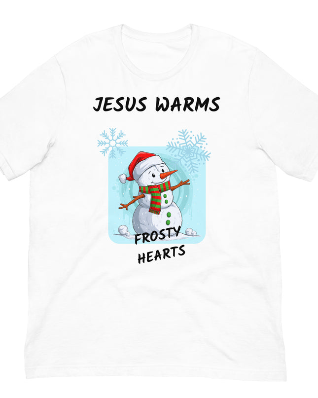 Heartwarming Faith Tee: 'Jesus Warms Frosty Hearts - TEXT OF TRUTH5090172_4011