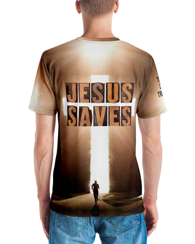 Walking in the Light – Men’s All - Over Print Christian Cross Shirt - TEXT OF TRUTH ™7437926_8850