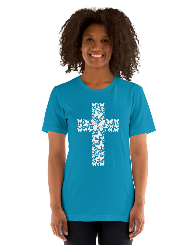 Women's "New Creation" Christian Cross T-Shirt - TEXT OF TRUTH ™6867099_4021