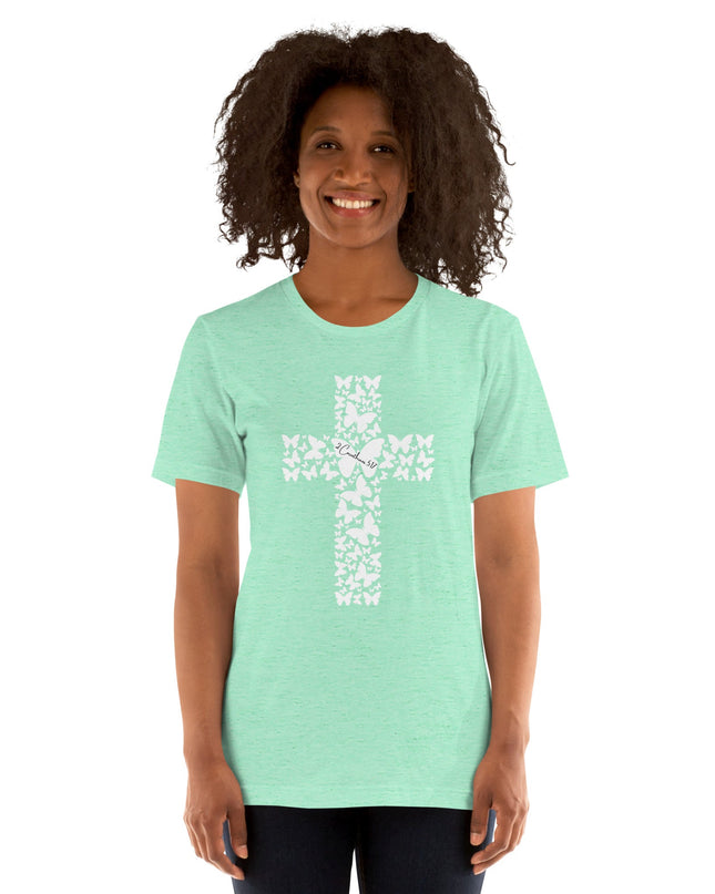 Women's "New Creation" Christian Cross T-Shirt - TEXT OF TRUTH ™6867099_8502